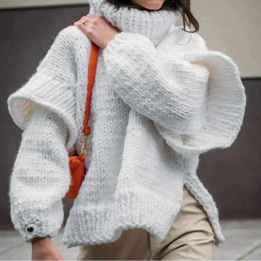Women's Turtleneck Sweater — View 3