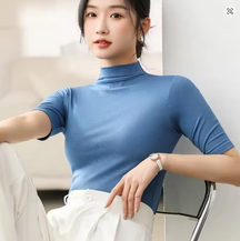 Women's Turtleneck Sweater — View 7