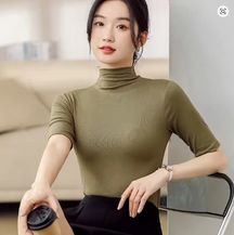 Women's Turtleneck Sweater — View 8