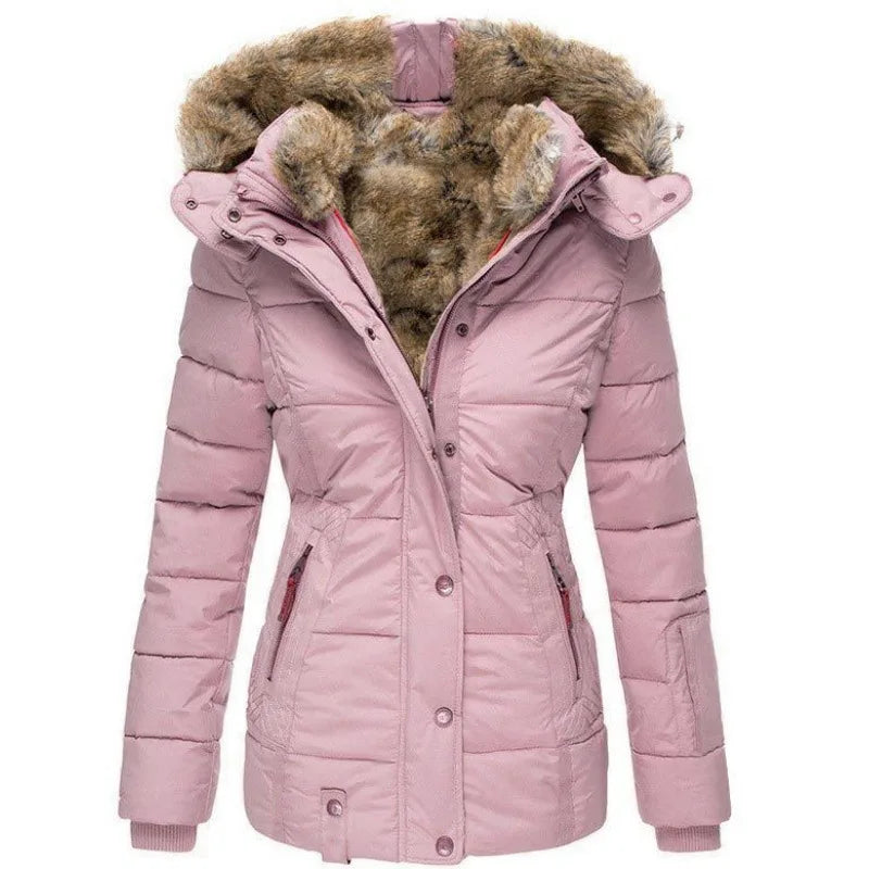 Women's Hooded Parka Coat — View 3