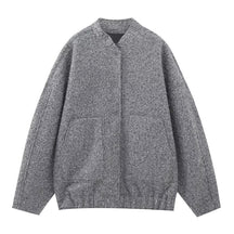 Women's Wool Oversized Button Detail Coat — View 13