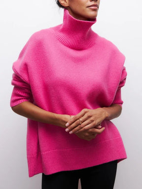 Women's Oversized Turtleneck Sweater — View 3