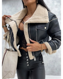 Women's Leather Look Jacket — View 7