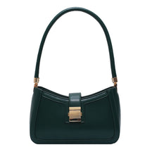 Women's Zip Shoulder Bag with Buckle Detail in Green by Juana Fashion