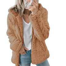 Women's Zip Front Teddy Coat — View 5