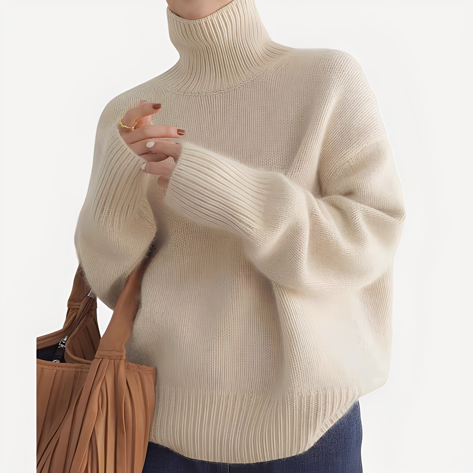 Women's Turtleneck Sweater — View 1