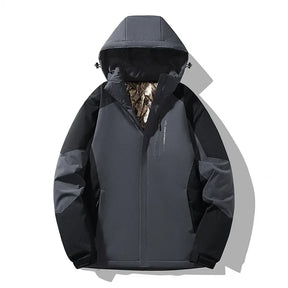 Women's Colorblock Winter Ski Jacket | Franziska in Purple - Juana Fashion