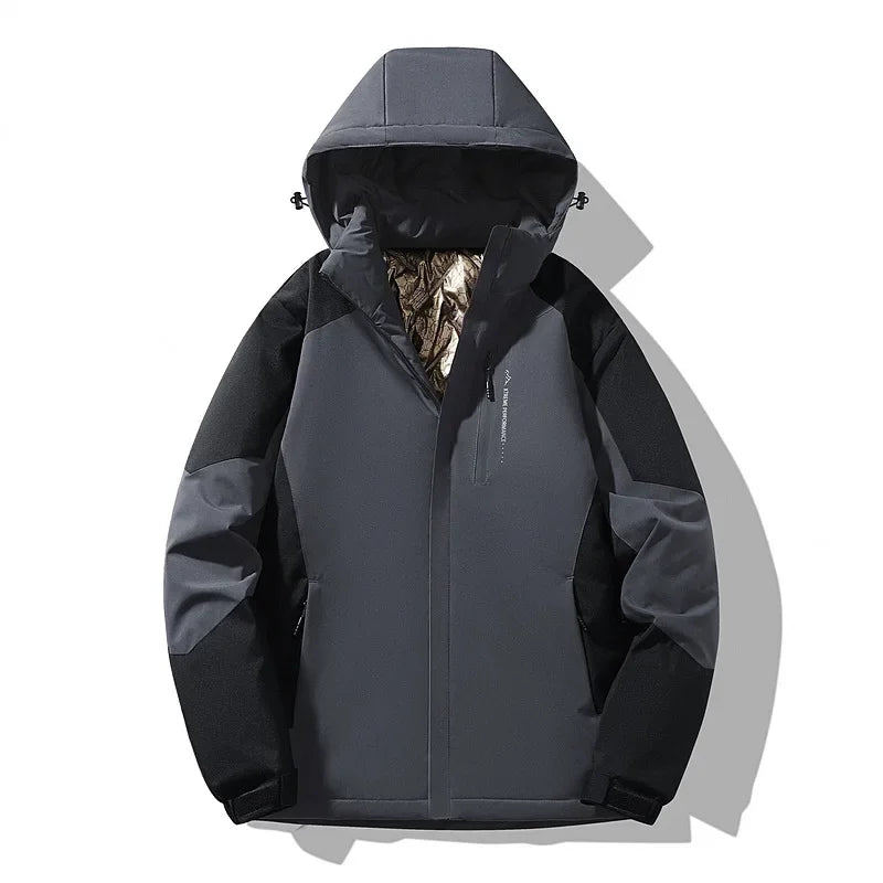 Women's Colorblock Winter Ski Jacket | Franziska in Purple - Juana Fashion