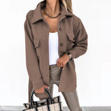 Women's Single Breasted Coat — View 9