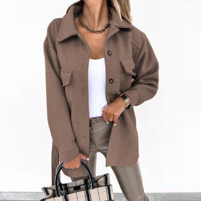 Women's Single Breasted Coat — View 9