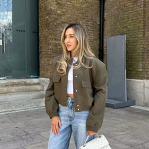 Women's Winter Bomber Jacket — View 7