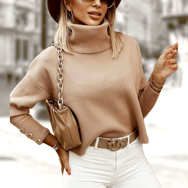 Women's Turtleneck Sweater — View 1