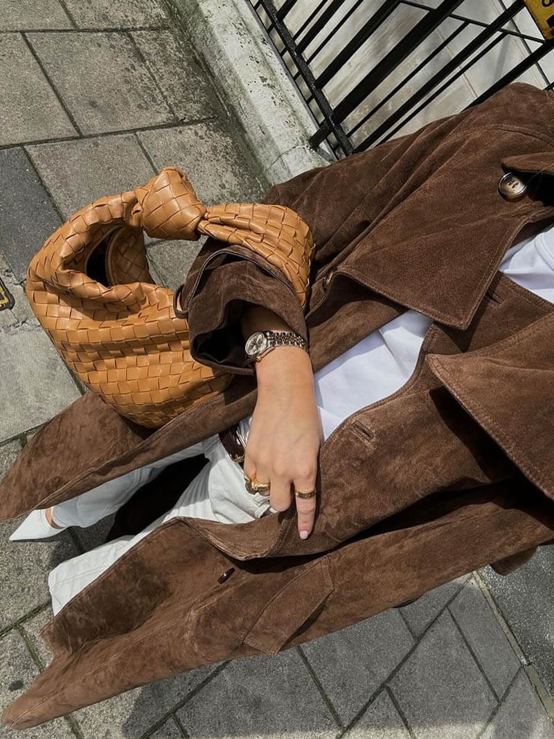 Women's Suede-Look Winter Coat | Emilia - Juana Fashion