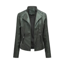 Women's Faux Leather Jacket — View 9