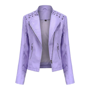 Women's Faux Leather Jacket — View 13