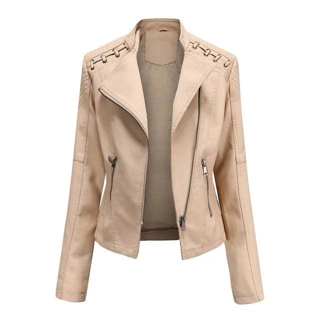 Women's Faux Leather Jacket — View 10