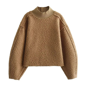 Women's Ribbed Turtleneck Sweater — View 4