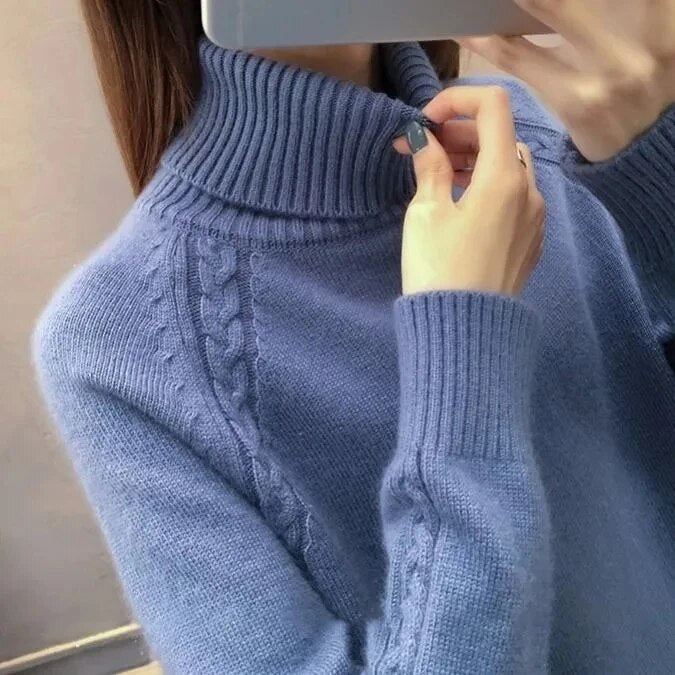 Women's Turtleneck Sweater — View 8