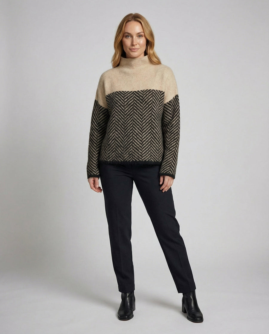 Women's Ribbed Turtleneck Sweater — View 1