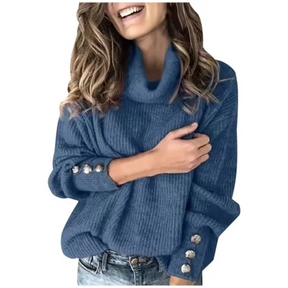 Women's Ribbed Turtleneck Sweater — View 3