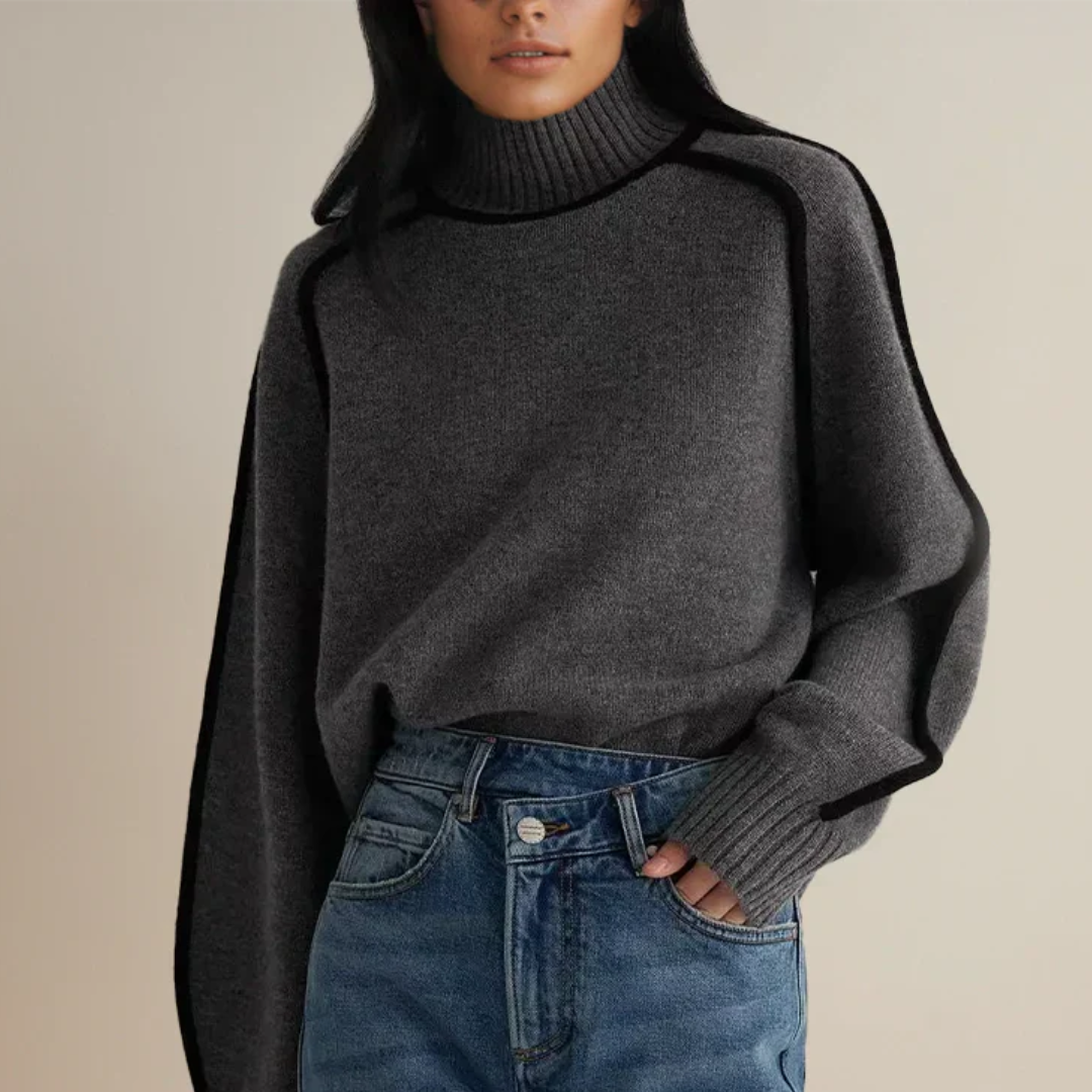Women's Ribbed Turtleneck Sweater — View 6