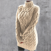 Women's Longline Turtleneck Sweater — View 1