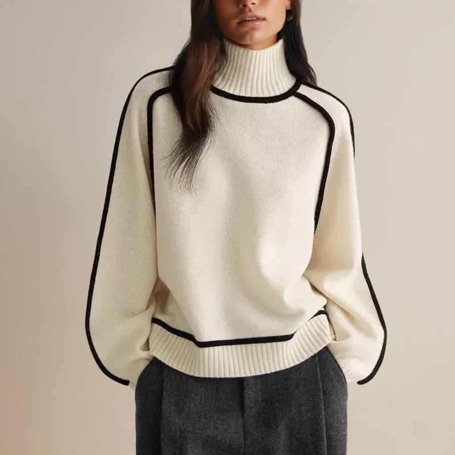Women's Ribbed Turtleneck Sweater — View 2