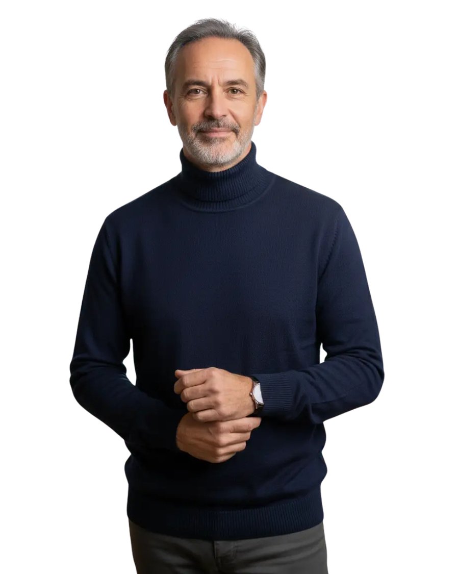 Women's Cashmere Turtleneck Sweater — View 1