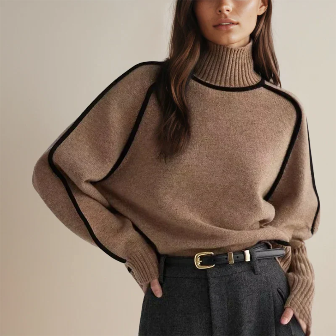 Women's Ribbed Turtleneck Sweater — View 4