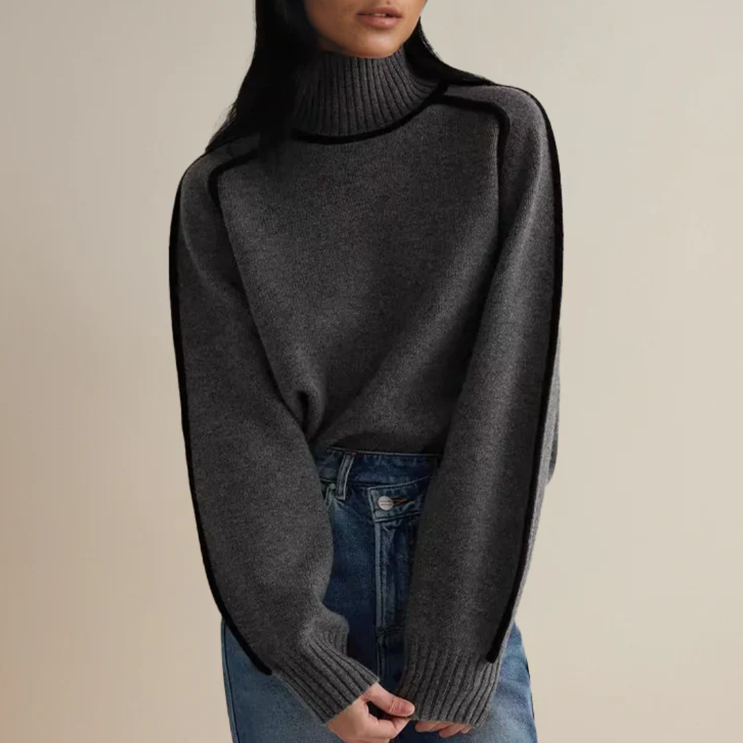 Women's Ribbed Turtleneck Sweater — View 1