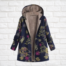 Women's Printed Hooded Long Sleeve Jacket — View 3