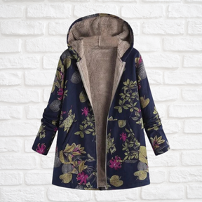 Women's Printed Hooded Long Sleeve Jacket — View 3