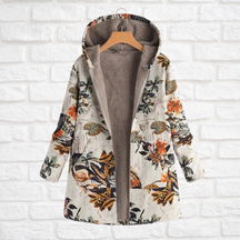 Women's Printed Hooded Long Sleeve Jacket — View 5