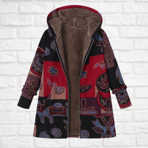 Women's Printed Hooded Long Sleeve Jacket — View 11
