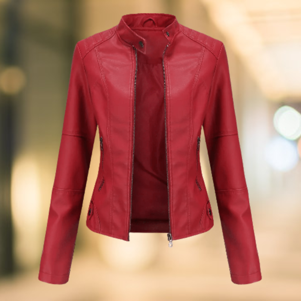 Women's Faux Leather Jacket — View 2