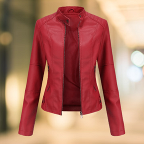 Women's Faux Leather Jacket — View 2