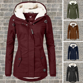 Women's Wool Hooded Coat — View 1
