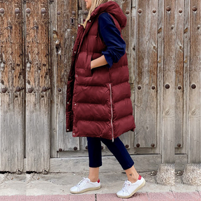 Women's Hooded Sleeveless Jacket — View 5