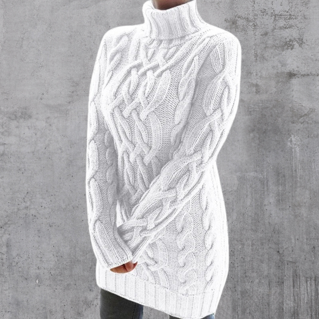 Women's Longline Turtleneck Sweater — View 3