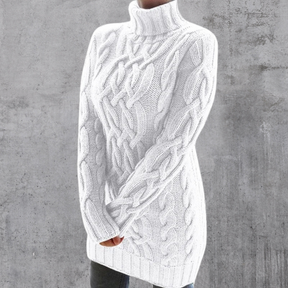 Women's Longline Turtleneck Sweater — View 3