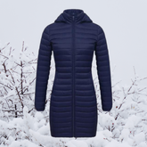 Women's Hooded Longline Parka Coat — View 3
