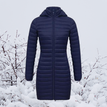 Women's Hooded Longline Parka Coat — View 3