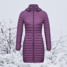Women's Hooded Longline Parka Coat — View 6