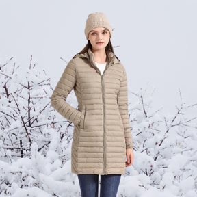 Women's Hooded Longline Parka Coat — View 4