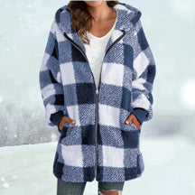 Women's Plaid Hooded Jacket — View 4