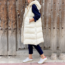 Women's Hooded Sleeveless Jacket — View 2