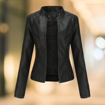 Women's Faux Leather Jacket — View 3