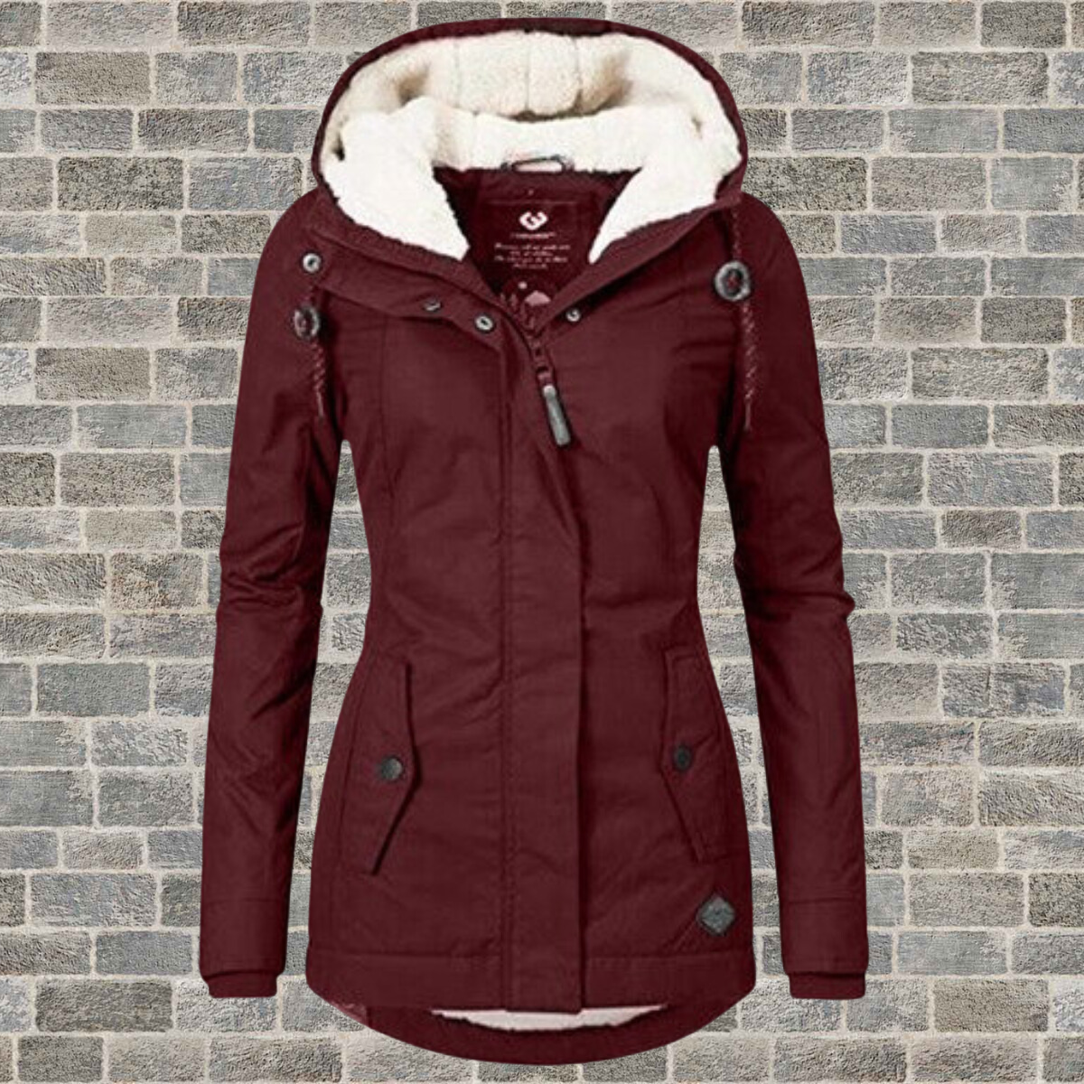 Women's Wool Hooded Coat — View 7