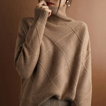 Women's Ribbed Turtleneck Sweater — View 4