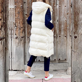 Women's Hooded Sleeveless Jacket — View 1